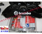 意大利BREMBO 6活塞卡鉗競(jìng)技版剎車 黑色BREMBO GT版實(shí)車套裝