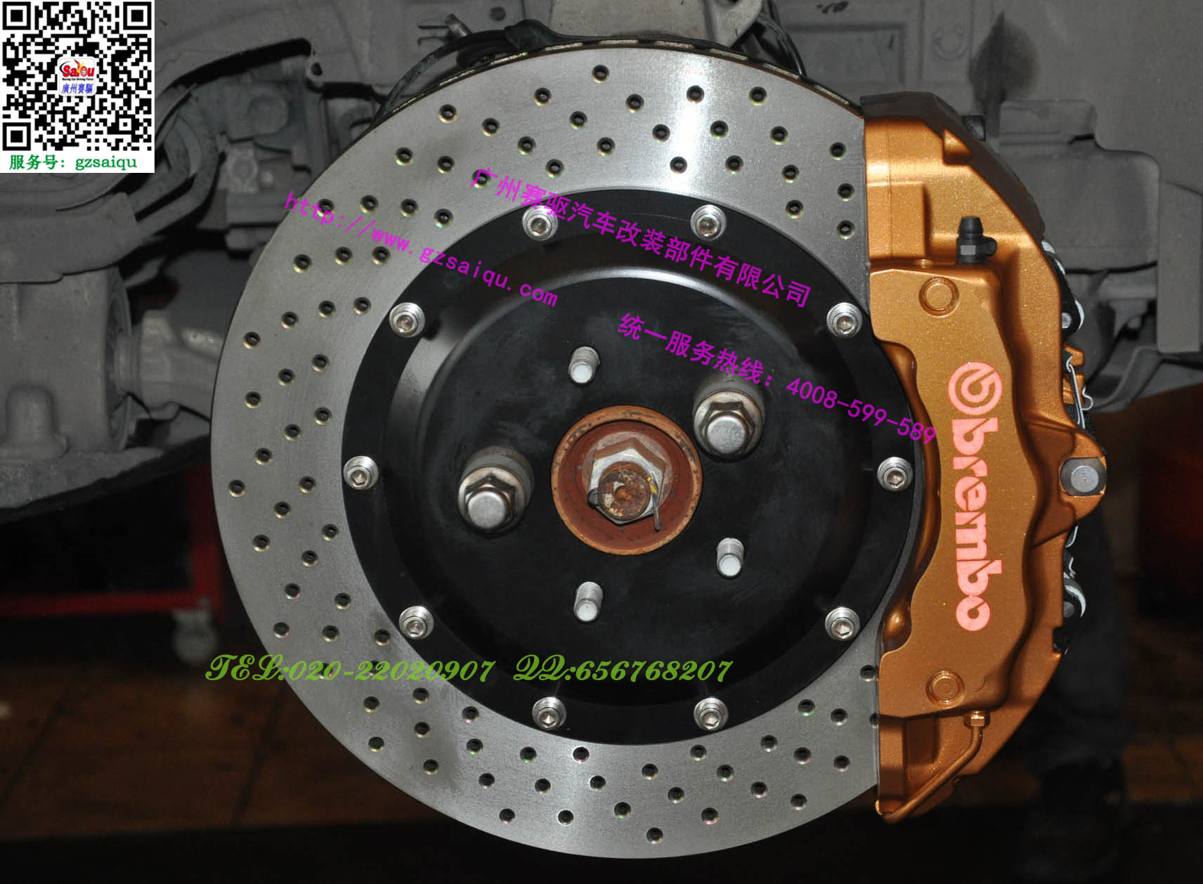 BREMBO 六活塞卡鉗配加大碟