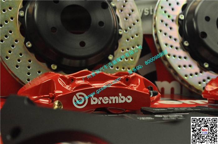 BREMBO GT4活塞鮑魚紅色